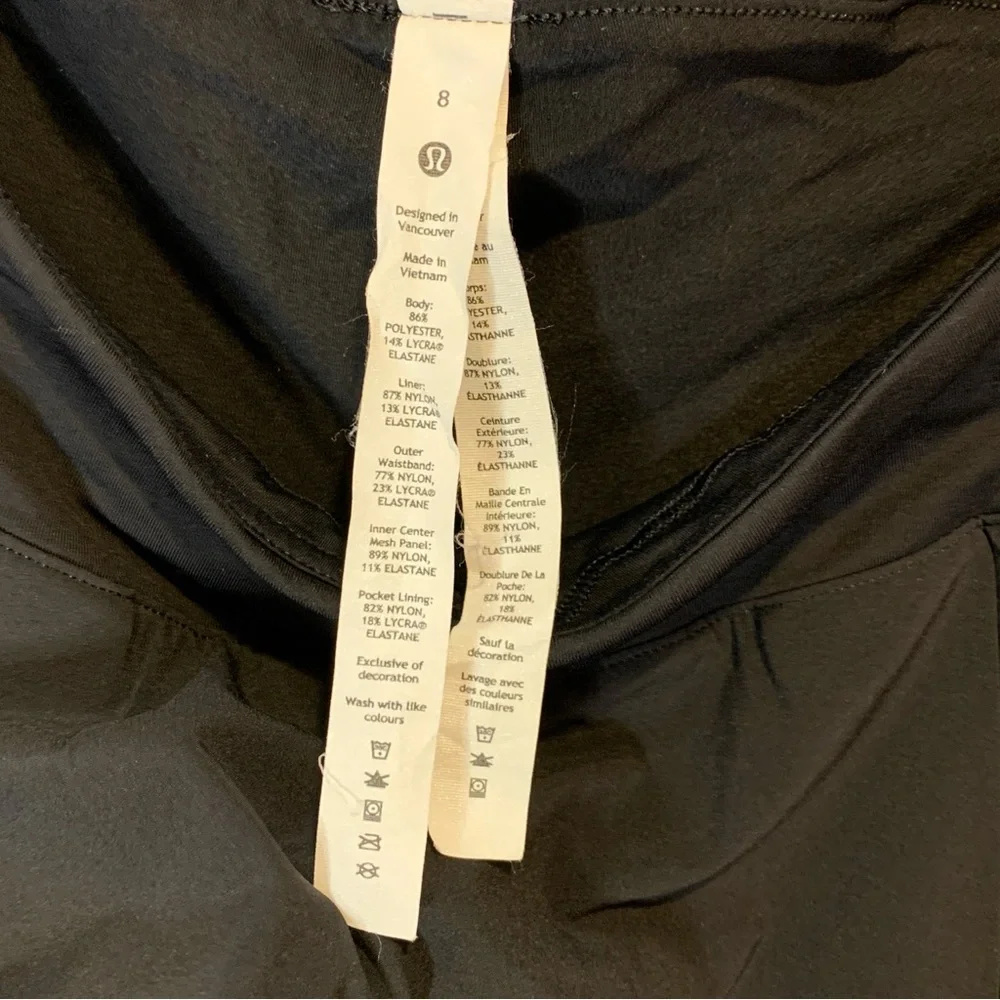 Lululemon Athletica Side-Pleat High-Rise Tennis Skirt Skort Black Retail $88.00 - Picture 11 of 14